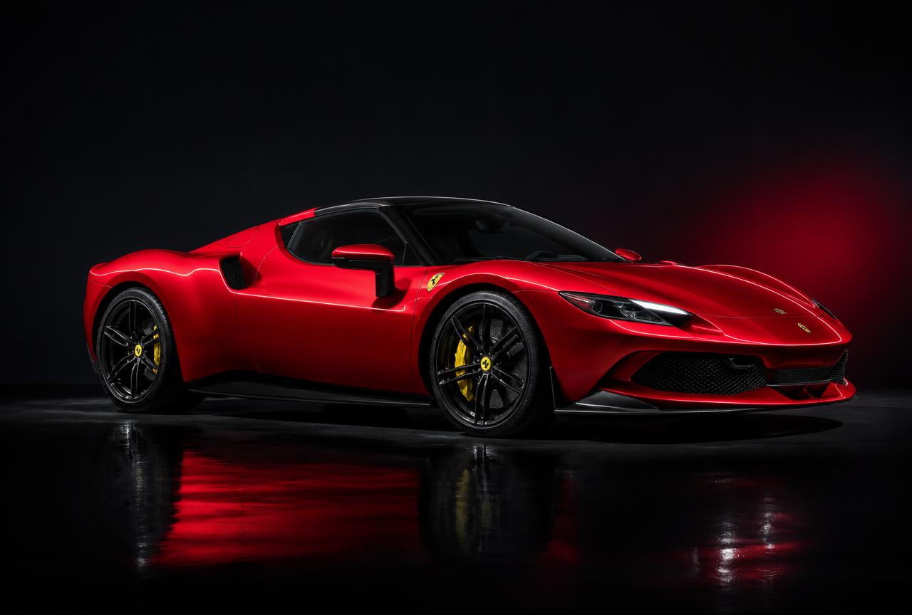 Carro esportivo vermelho